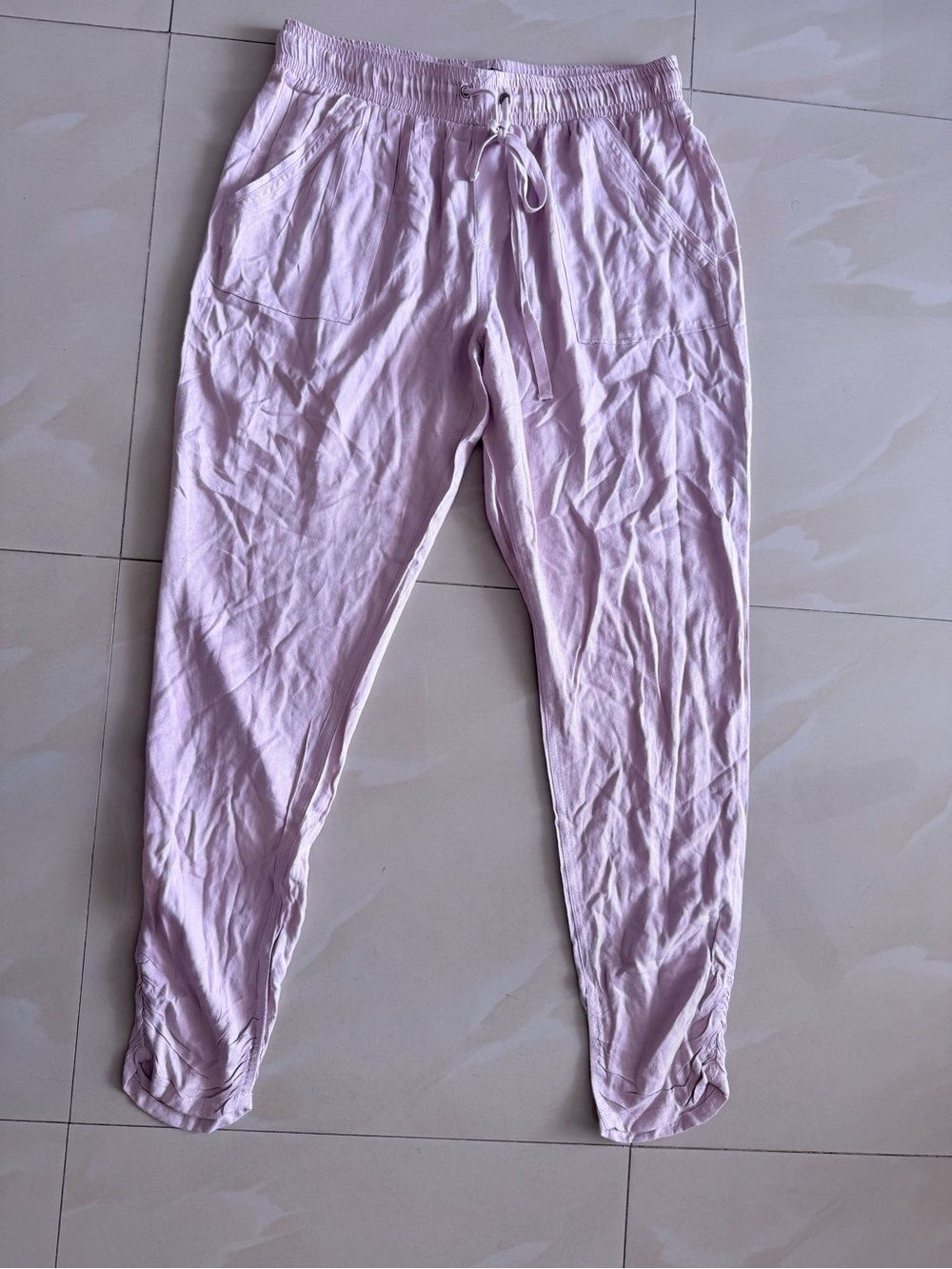 Rewash Lavender Cropped Jogger Pants - Picture 13 of 14